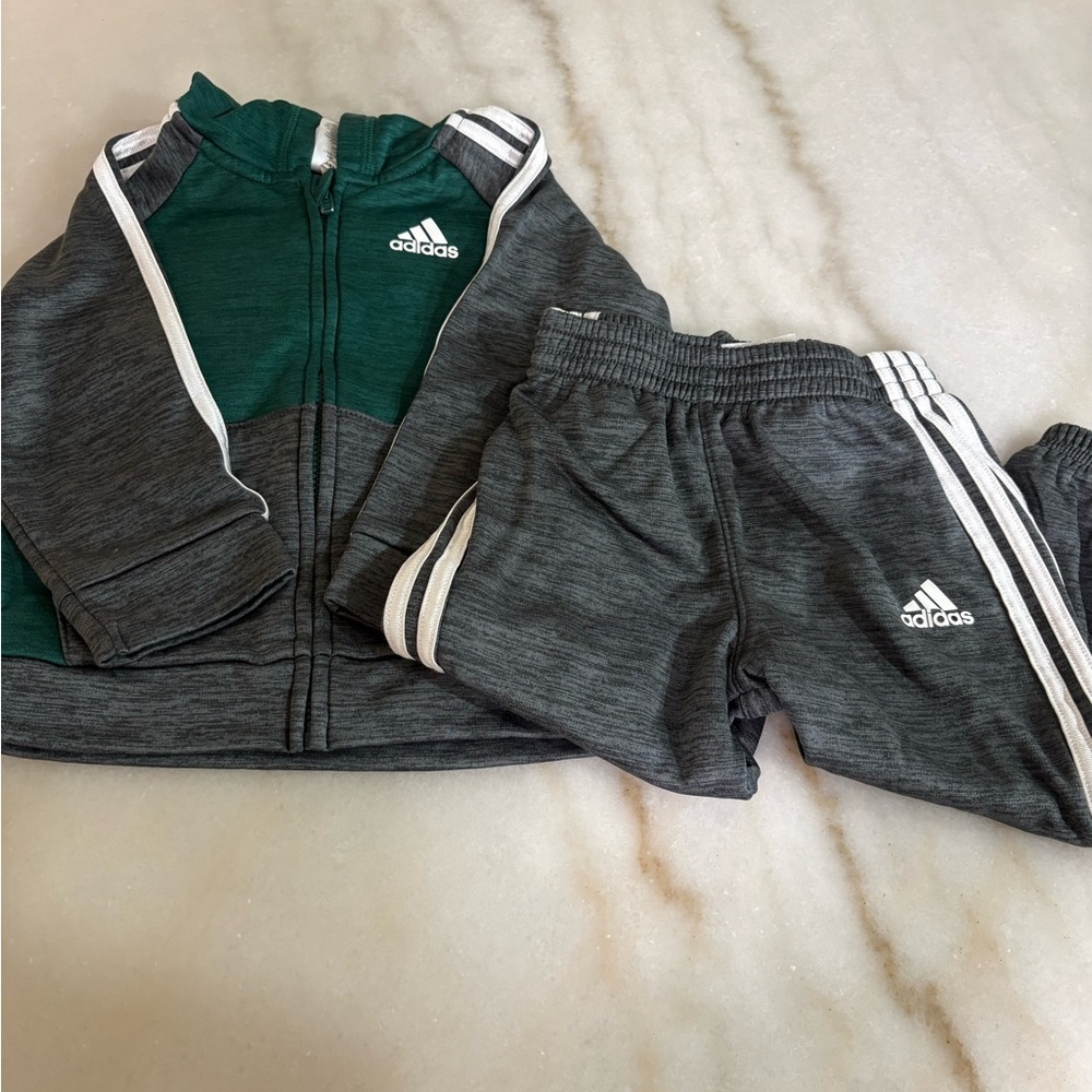ADIDAS Set Gray 18M Baby Garment Size-18M